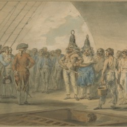 Crossing the Line Ceremony on Board the Ship